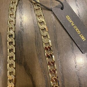 18k Gold Plated Necklace - 24" Length - New